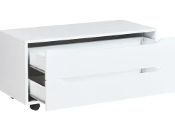 Armadietto da bagno OSASCO con ruote 80 cm Bianco