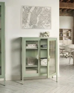 Armadietto da ufficio GLEORA Metallo Verde menta