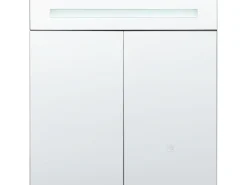 Armadio a muro per specchio da bagno LED JARAMILLO 60 cm 60 cm Nero