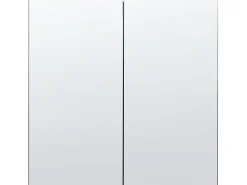 Armadio a muro per specchio da bagno NAVARRA 60 cm 60 cm Nero