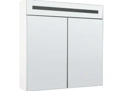 Armadio a muro per specchio da bagno LED JARAMILLO 60 cm 60 cm Bianco