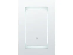 Armadio a muro per specchio da bagno LED MALASPINA 40 cm 60 cm Nero