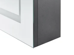 Armadio a muro per specchio da bagno LED MALASPINA 40 cm 60 cm Nero