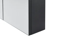 Armadio a muro per specchio da bagno NAVARRA 80 cm 70 cm Nero