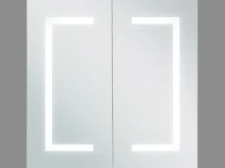 Armadio a muro per specchio da bagno LED MAZARREDO 60 cm 60 cm Bianco