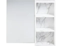Armadio a muro per specchio da bagno JOINVILLE 60 cm 54 cm Marmo bianco