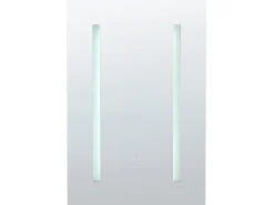 Armadio a muro per specchio da bagno LED CAMERON 40 cm 60 cm Nero