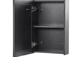 Armadio a muro per specchio da bagno LED CAMERON 40 cm 60 cm Nero