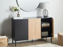 Armadio BLYTHE Frassino naturale Nero
