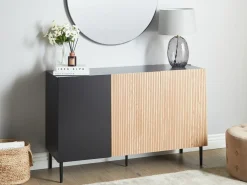 Armadio BLYTHE Frassino naturale Nero
