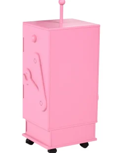 Armadio EDGAR 89 cm Rosa con ruote