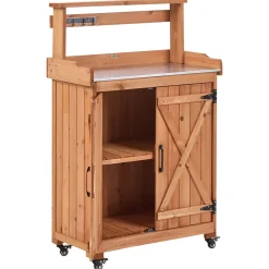 Banco da giardinaggio ALTOLIA Legno di abete 70 cm 40 cm Marrone