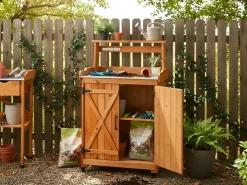 Banco da giardinaggio ALTOLIA Legno di abete 70 cm 40 cm Marrone