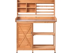 Banco da giardinaggio MELDOLA Legno di abete 113 cm 48 cm Marrone chiaro