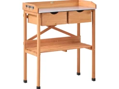 Banco da giardinaggio RAVANUSA Legno di abete 77 cm 37 cm Marrone chiaro