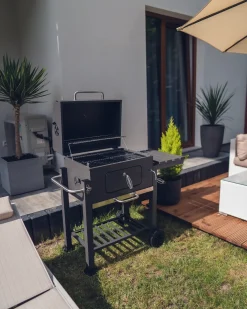 Barbecue a carbonella PAVLOF Metallo Nero