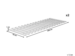 Base letto a doghe BLANZAC 140 x 200 cm