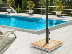 Base per ombrellone CECCANO Marrone Quadrata 21 kg