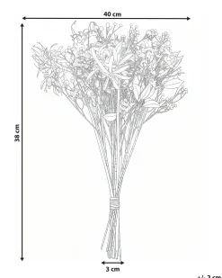 Bouquet di fiori artificiali VEIROS 38 cm Bianco