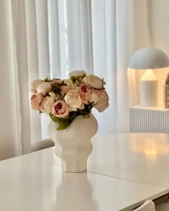Bouquet di fiori artificiali RAPOSA 45 cm Rosa pastello