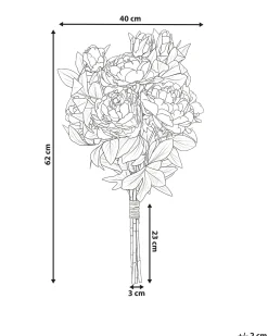 Bouquet di fiori artificiali COLARES 62 cm Rosa