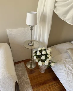 Bouquet di fiori artificiali LAPAS 55 cm Bianco