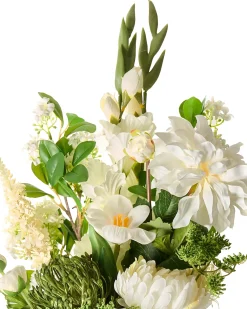 Bouquet di fiori artificiali LOURO 70 cm Bianco