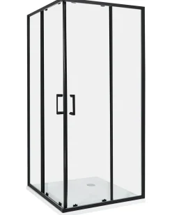 Cabina doccia TELA 90 x 90 x 185 cm Nero
