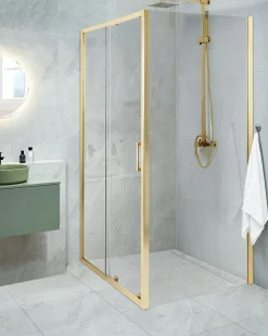 Cabina doccia YORO 80 x 100 x 185 cm Oro