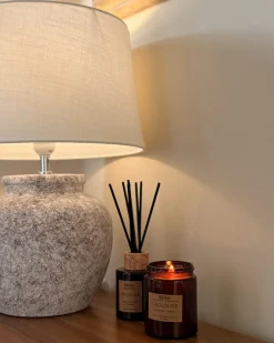 Candela Profumata con Diffusore di Fragranze DARK ELEGANCE 9 cm Marrone