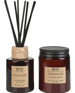 Candela Profumata con Diffusore di Fragranze DARK ELEGANCE 9 cm Marrone