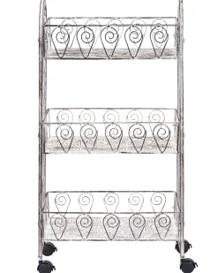Carrello portaoggetti VALPARAISO Metallo Grigio con ruote