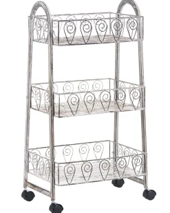 Carrello portaoggetti VALPARAISO Metallo Grigio con ruote