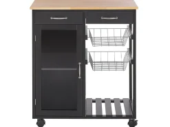 Carrello portavivande BOVES Nero