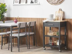 Carrello portavivande HIUMA Legno Nero