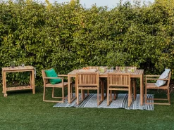 Carrello per bevande da giardino SASSARI II Legno di acacia certificato Marrone chiaro