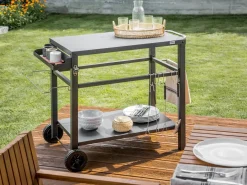Carrello portavivande da giardino STALETTI Metallo Nero