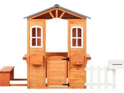 Casetta da giardino AMPELIKO Legno di abete Marrone