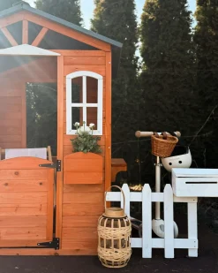 Casetta da giardino AMPELIKO Legno di abete Marrone