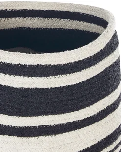 Cestino ARRAH Cotone Nero/Bianco
