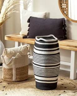Cestino ARRAH Cotone Nero/Bianco