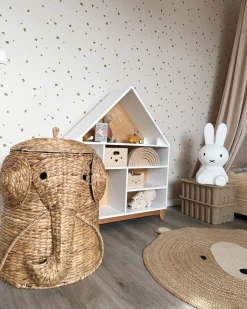 Cestino per bambini Elefante DOGON Vimini Naturale