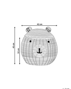 Cestino per bambini Orsacchiotto HIMBA Rattan Naturale