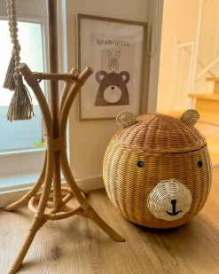 Cestino per bambini Orsacchiotto HIMBA Rattan Naturale