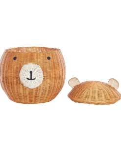 Cestino per bambini Orsacchiotto HIMBA Rattan Naturale