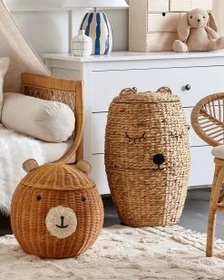 Cestino per bambini Orsacchiotto HIMBA Rattan Naturale