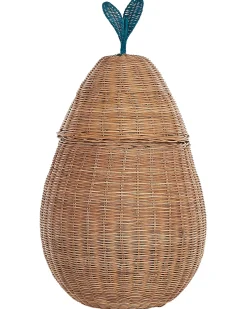 Cestino per bambini Pera VAGSOY Rattan Naturale