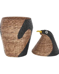 Cestino per bambini Pinguino HADZABE Vimini Naturale