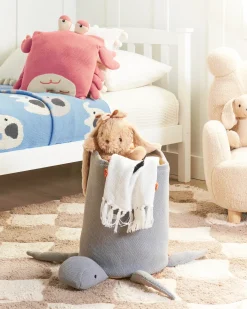 Cestino per bambini Tartaruga TANDA Cotone Grigio