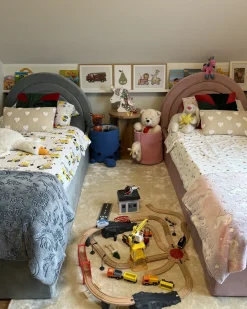 Cestino per bambini Unicorno NARROTI Cotone Rosa